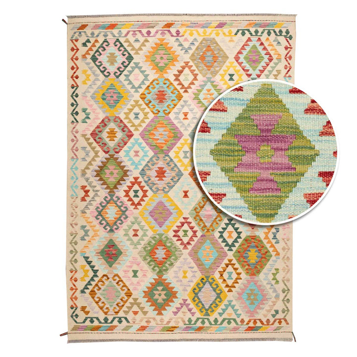 שטיח קילים אפגני 00 צבעוני 243*170