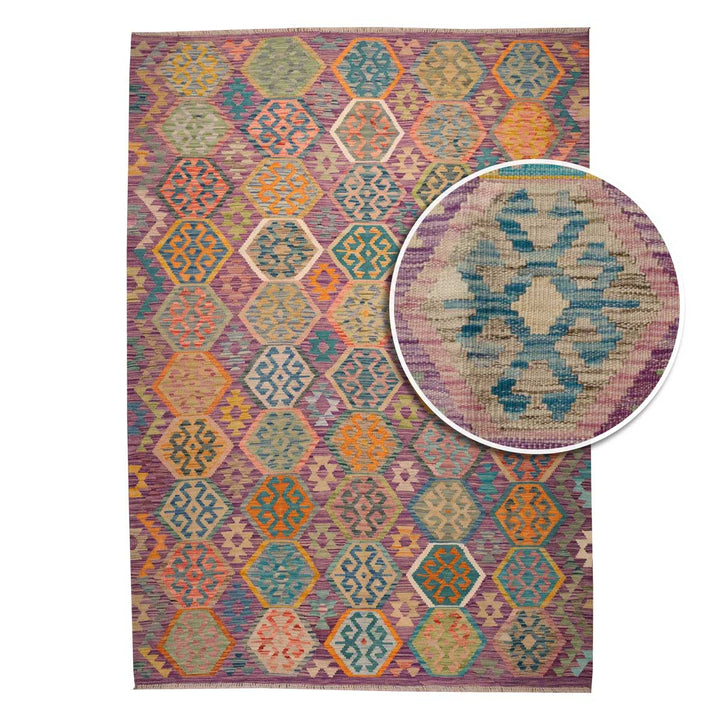 שטיח קילים אפגני 00 צבעוני 258*182