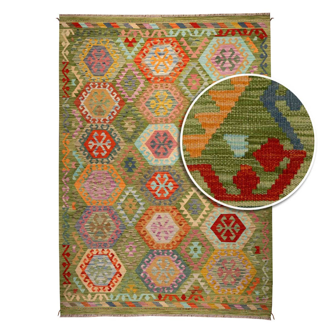 שטיח קילים אפגני 00 צבעוני 249*177