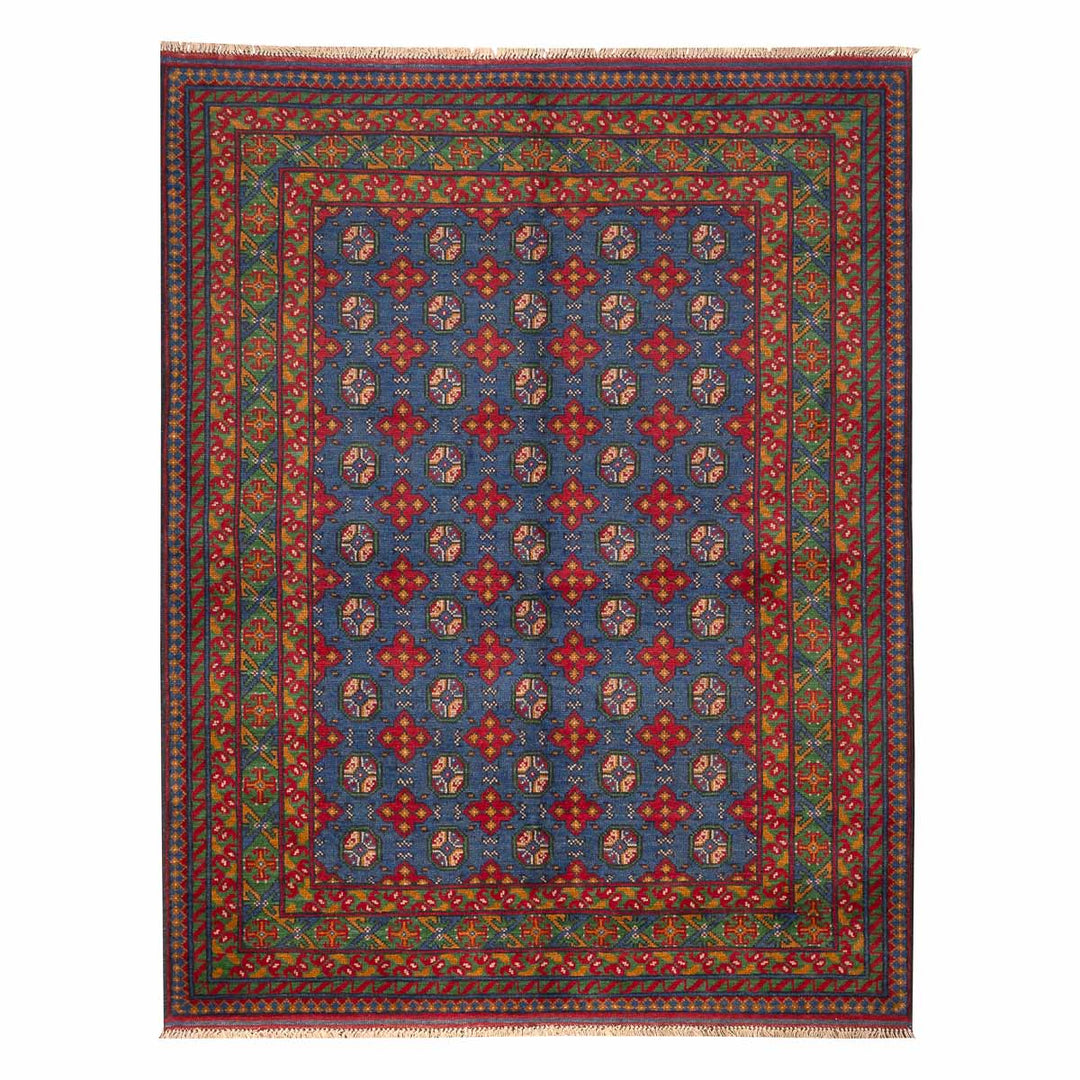 שטיח  אפגני בוכרה 00 כחול 203*160  | Bokhara Rug