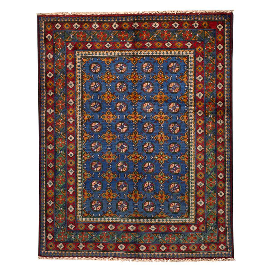 שטיח  אפגני בוכרה 00 כחול 186*146  | Bokhara Rug