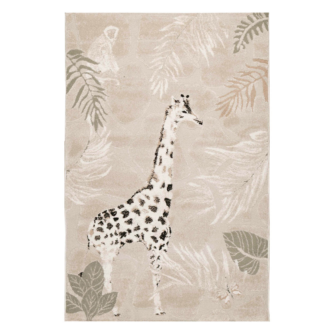 שטיח ג'ירף וקוף 01 בז'