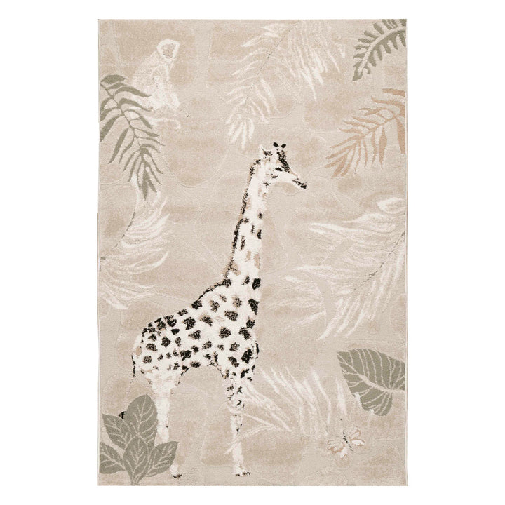 שטיח ג'ירף וקוף 01 בז'