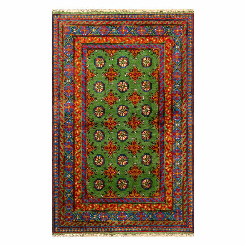 שטיח  אפגני בוכרה 00 ירוק 185*119  | Bokhara Rug
