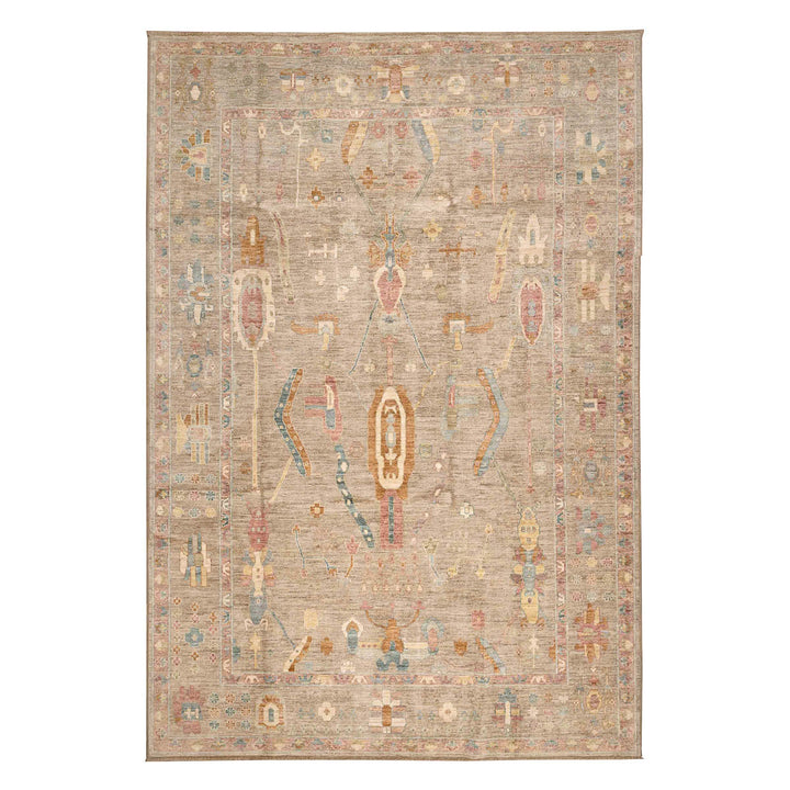 שטיח אושק 00 אפור פסטל 301*204 | Oushak