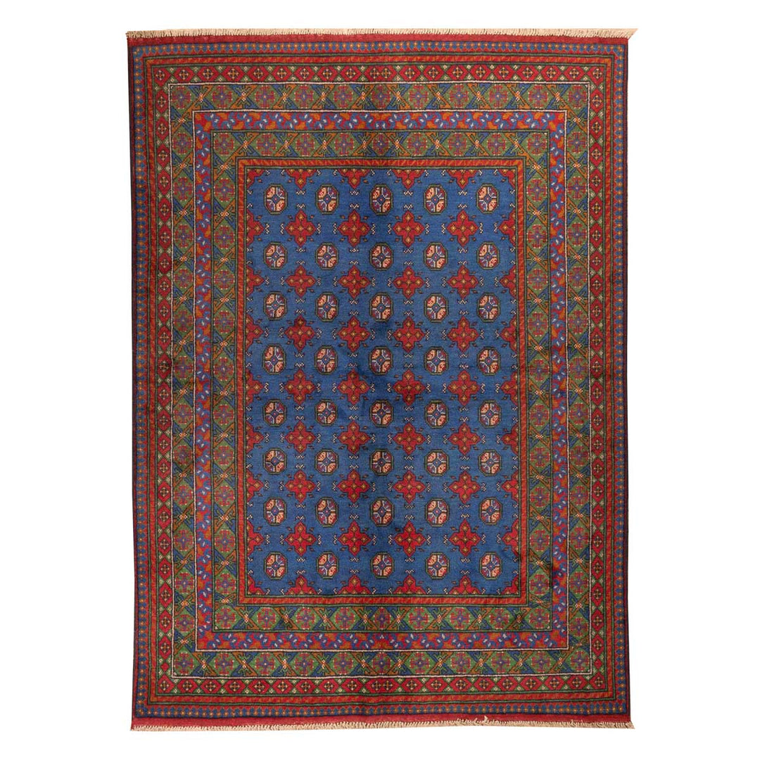 שטיח אפגני בוכרה 00 כחול 235*170 | Bokhara Rug