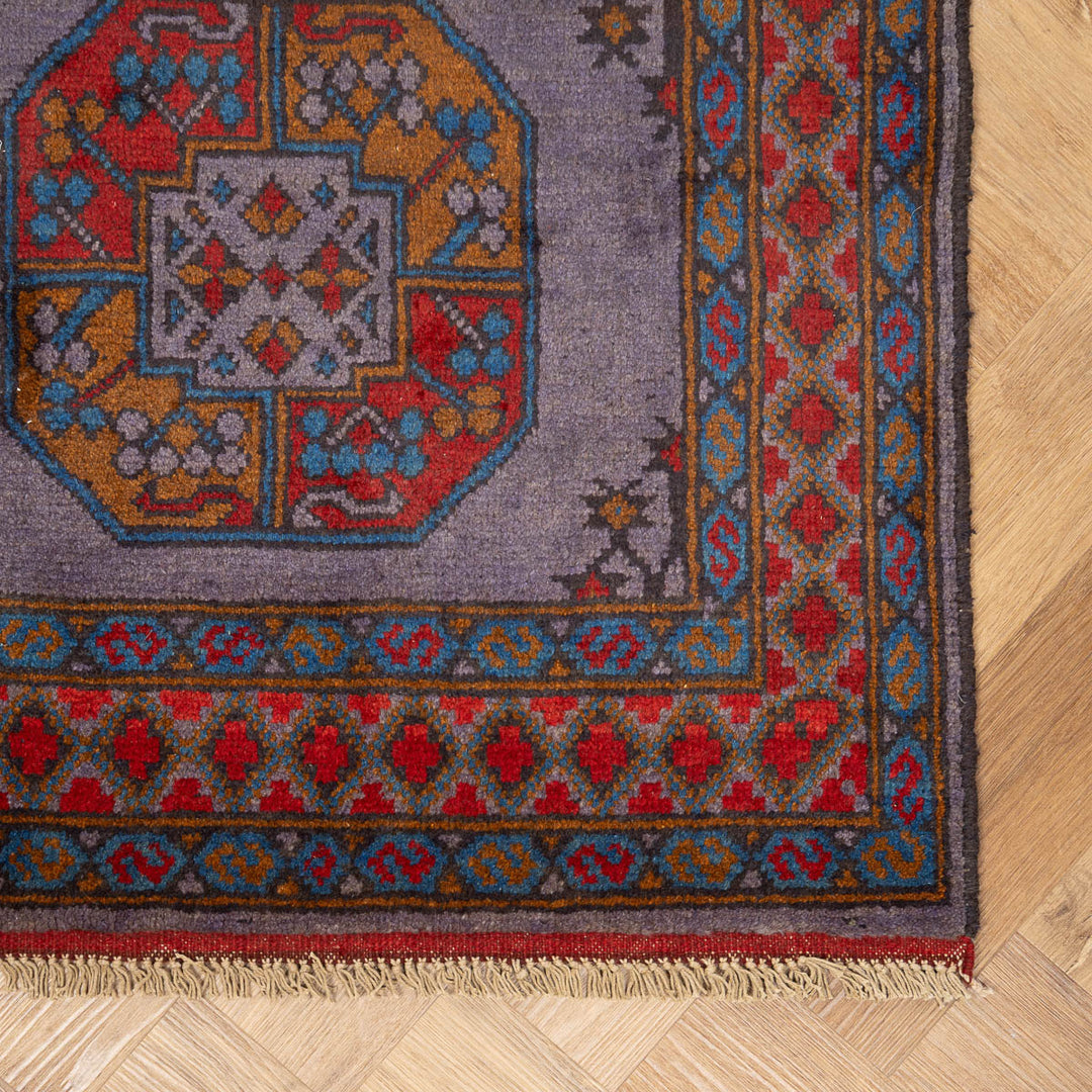 שטיח אפגני רגל פיל 00 סגול 202*84