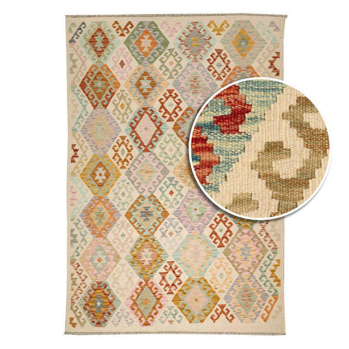 שטיח קילים אפגני 00 צבעוני 244*171