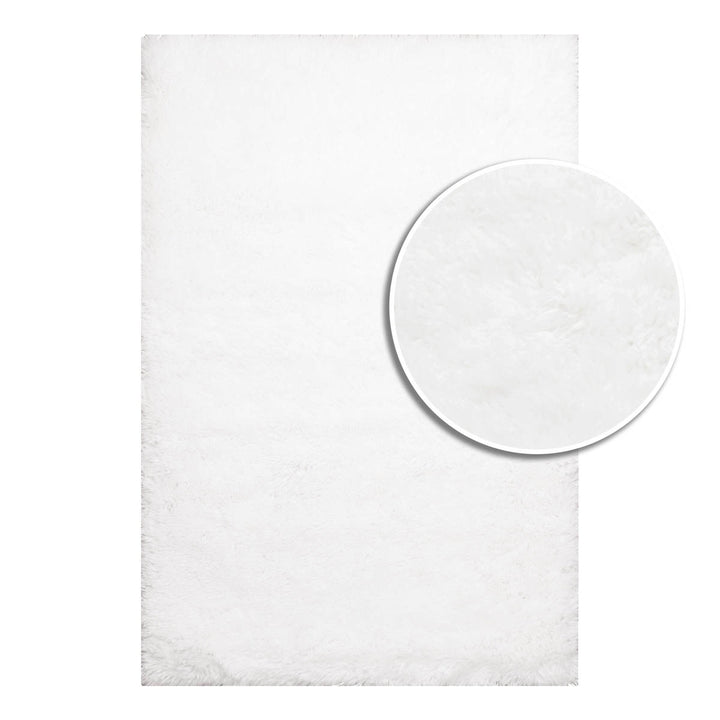 שטיח מליבו שאג 01 לבן | Malibu Shag