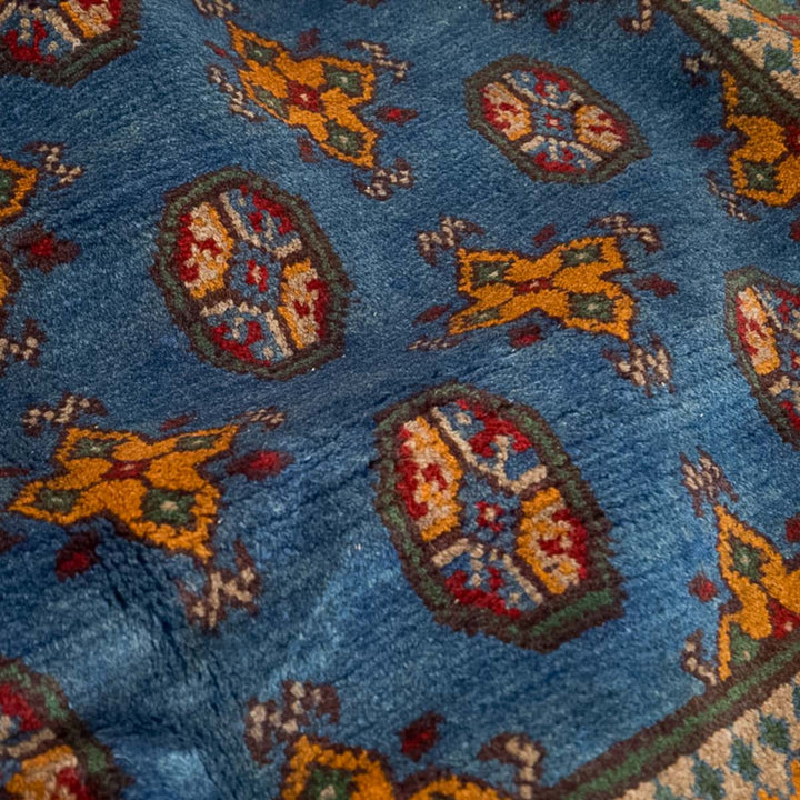 שטיח אפגני בוכרה 00 כחול 242*166 | Bokhara Rug