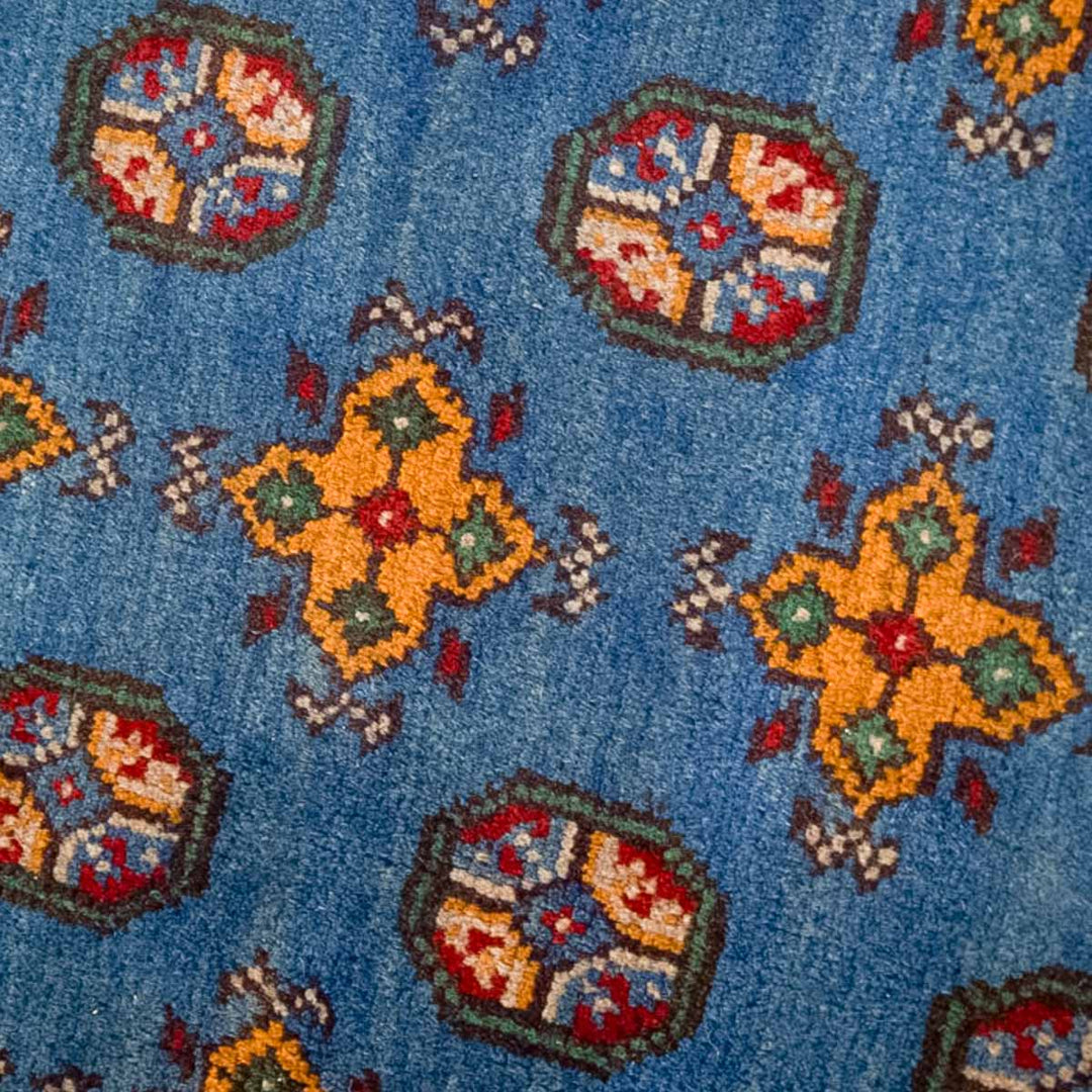 שטיח אפגני בוכרה 00 כחול 242*166 | Bokhara Rug