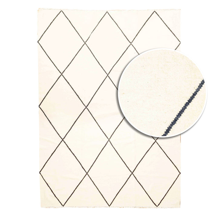 שטיח קילים בוהו 00 קרם/שחור 285*206 | Boho