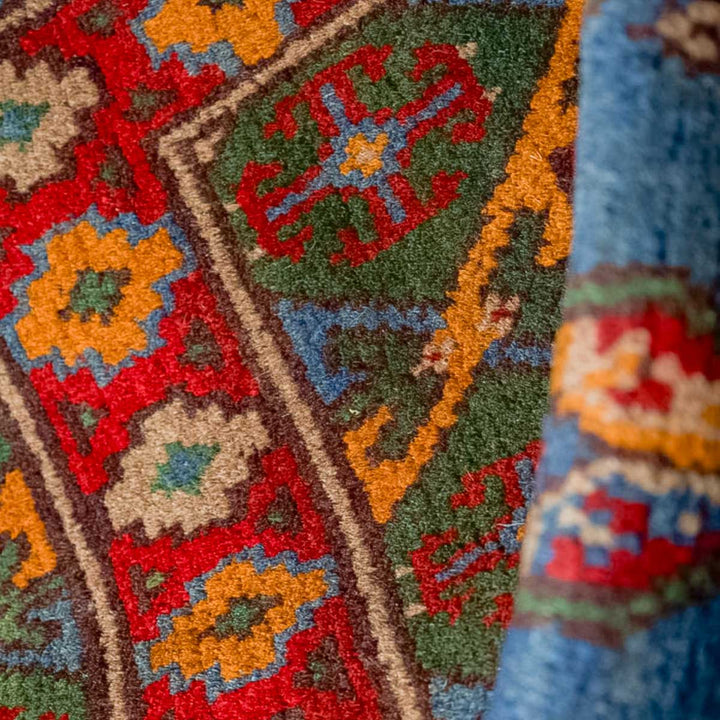 שטיח אפגני בוכרה 00 כחול 242*166 | Bokhara Rug