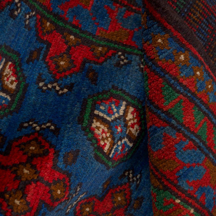 שטיח אפגני בוכרה 00 כחול 198*152 | Bokhara Rug