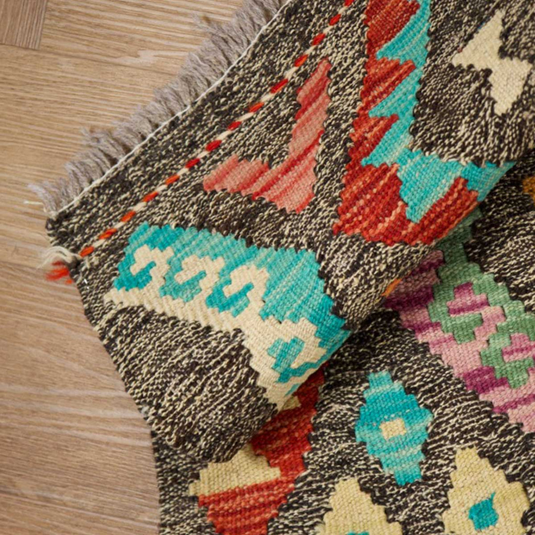 שטיח קילים אפגני 00 צבעוני305*88