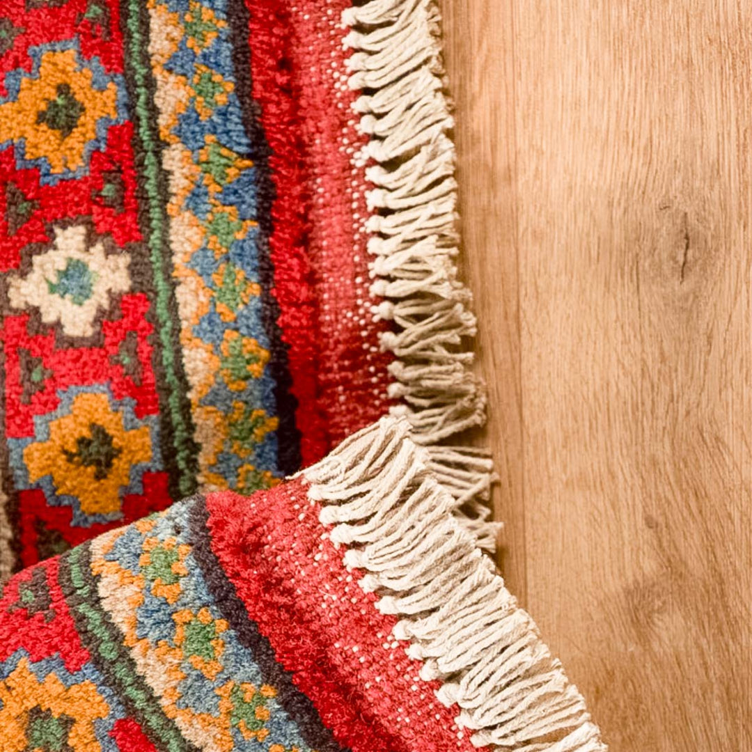 שטיח אפגני בוכרה 00 כחול 242*166 | Bokhara Rug