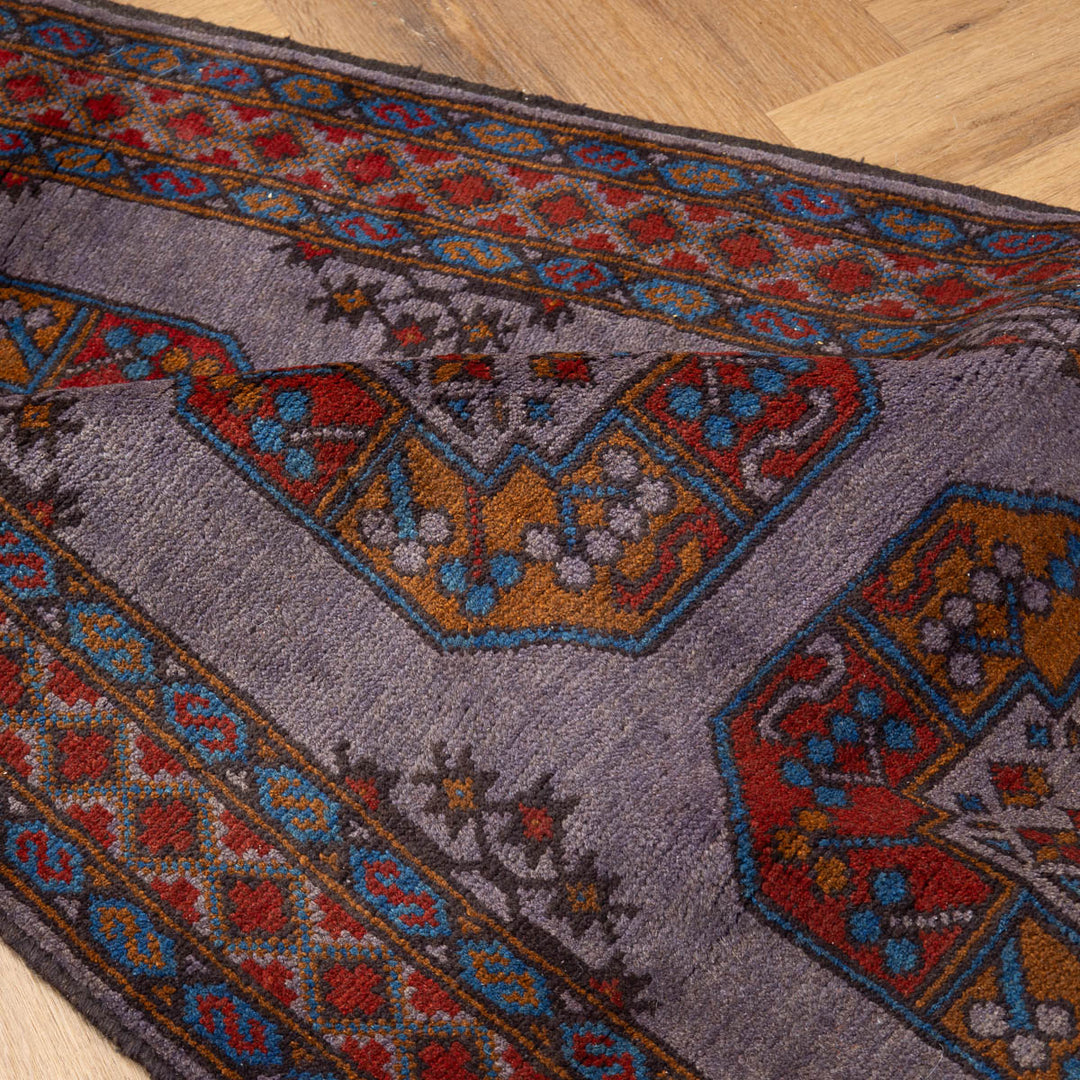 שטיח אפגני רגל פיל 00 סגול 202*84