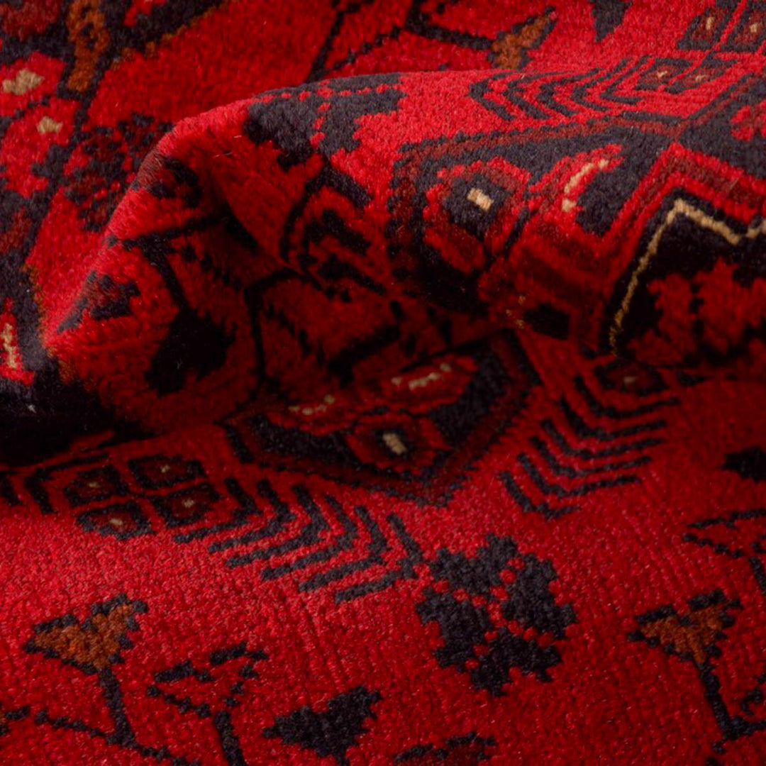 שטיח אפגני חלממדי 00 אדום 297*80