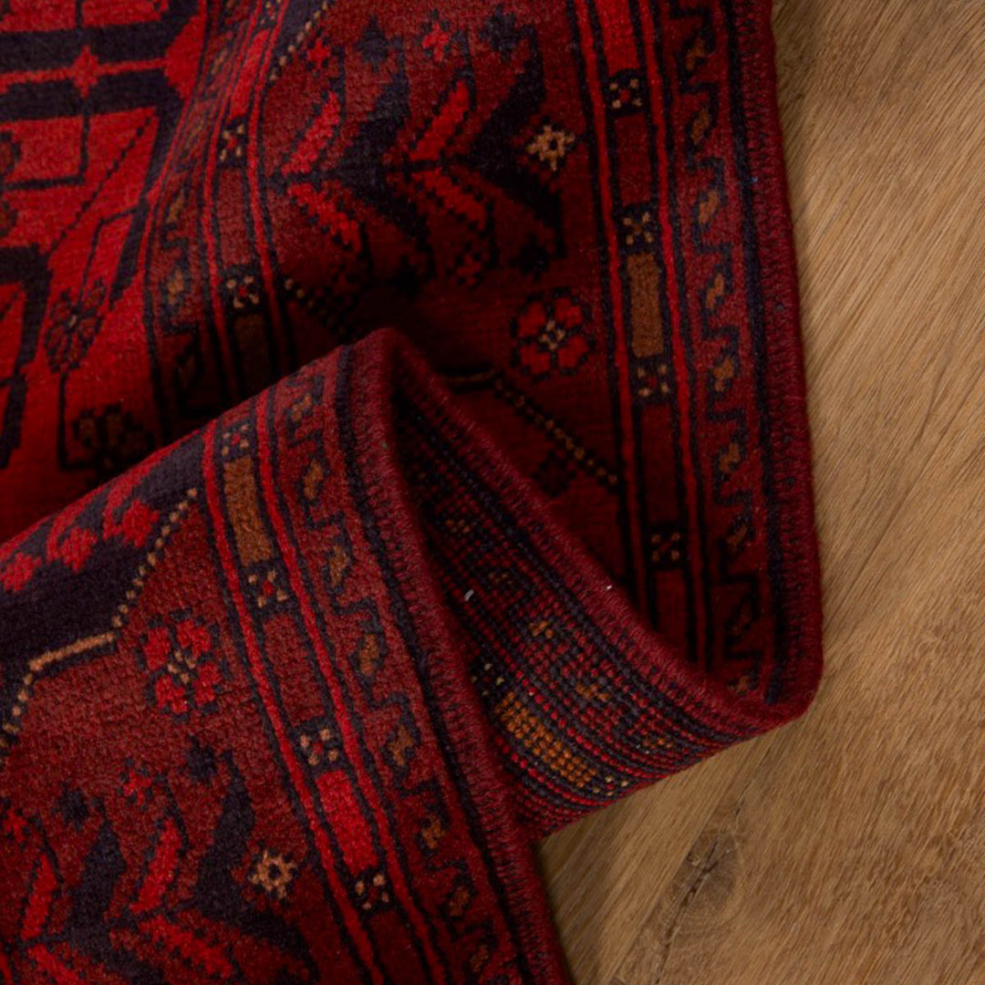 שטיח אפגני חלממדי 00 אדום 296*83