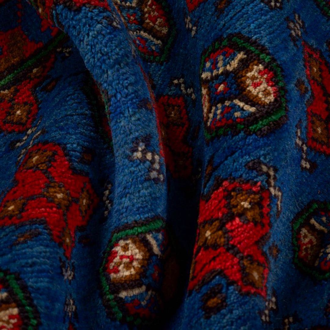 שטיח אפגני בוכרה 00 כחול 198*152 | Bokhara Rug