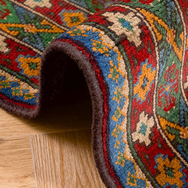 שטיח אפגני בוכרה 00 כחול 242*166 | Bokhara Rug