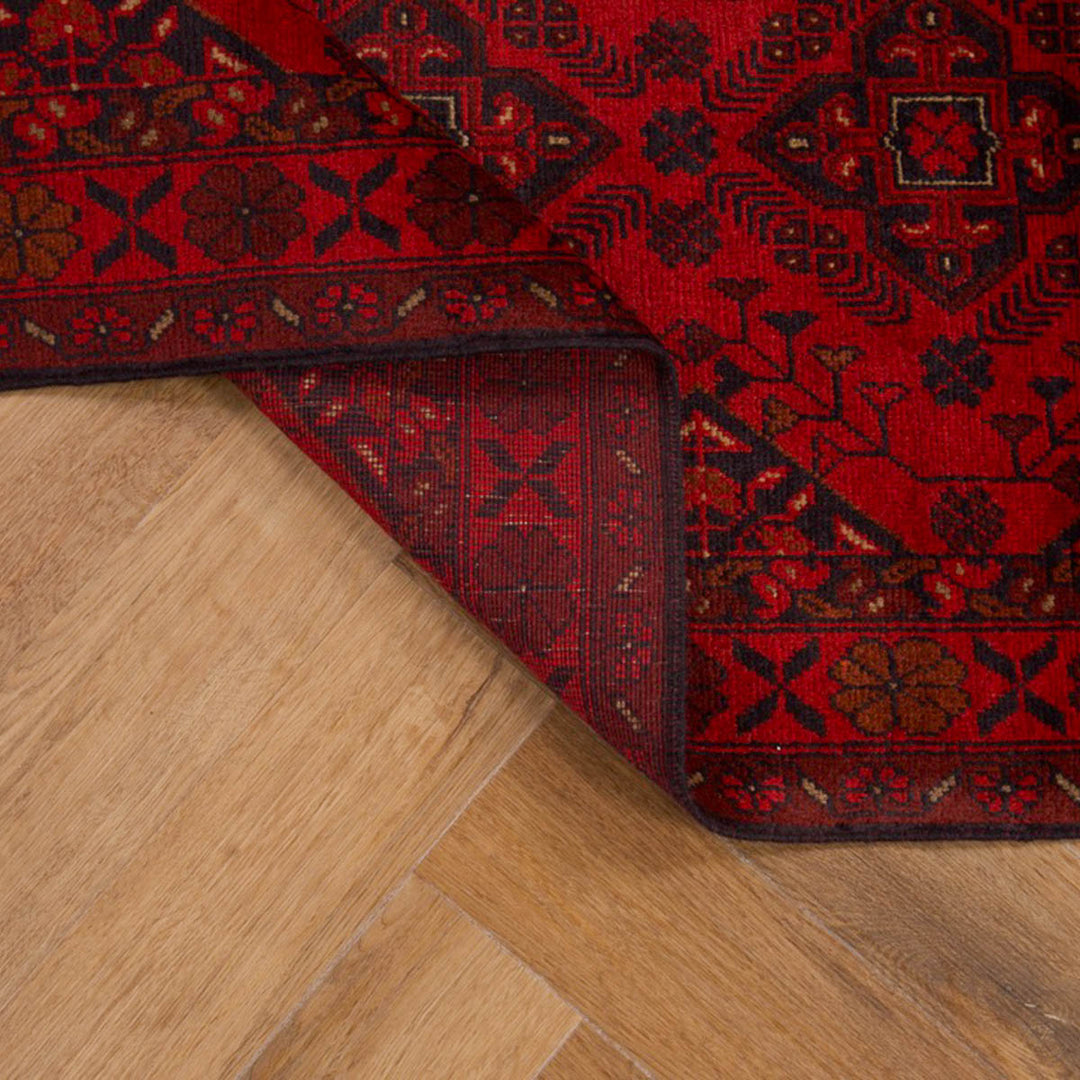 שטיח אפגני חלממדי 00 אדום 297*80