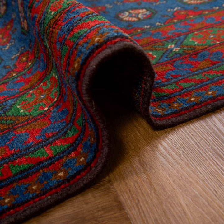 שטיח אפגני בוכרה 00 כחול 198*152 | Bokhara Rug