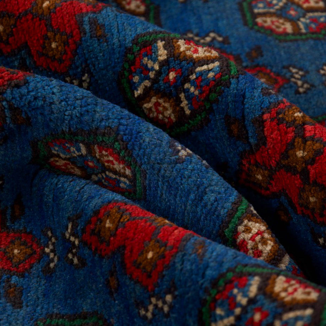 שטיח אפגני בוכרה 00 כחול 198*152 | Bokhara Rug