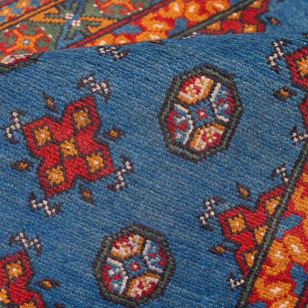 שטיח  אפגני בוכרה 00 כחול 193*81 | Bokhara Rug