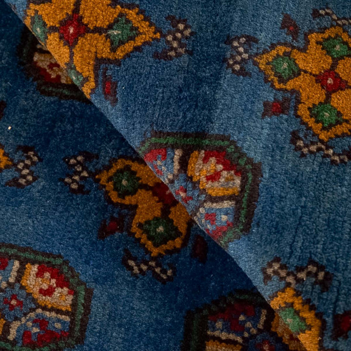 שטיח אפגני בוכרה 00 כחול 242*166 | Bokhara Rug