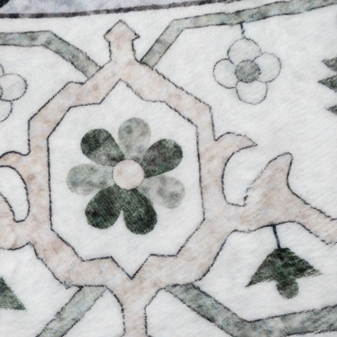 שטיח רחיץ מלטה  04 עגול צבעוני | Malta Washable Rug