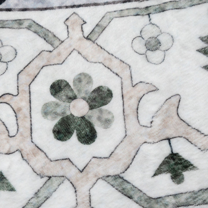 שטיח רחיץ מלטה  04 עגול צבעוני | Malta Washable Rug