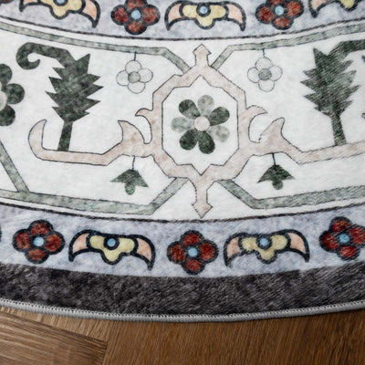 שטיח רחיץ מלטה  04 עגול צבעוני | Malta Washable Rug