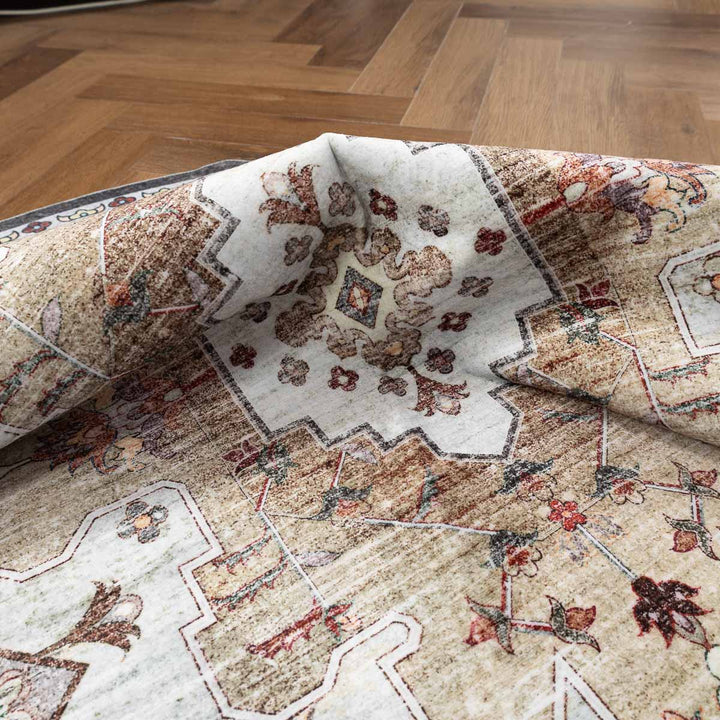 שטיח רחיץ מלטה  04 עגול צבעוני | Malta Washable Rug