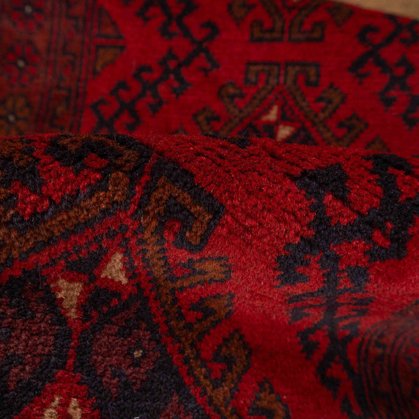 שטיח אפגני חלממדי 336/241 אדום 149*55