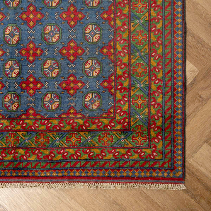 שטיח  אפגני בוכרה 00 כחול 203*160  | Bokhara Rug