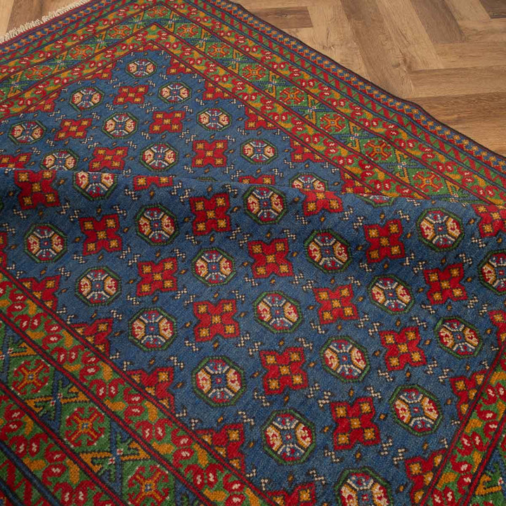 שטיח  אפגני בוכרה 00 כחול 203*160  | Bokhara Rug