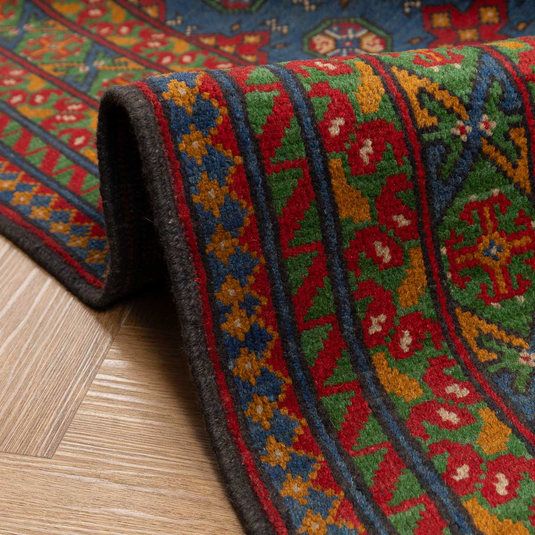 שטיח  אפגני בוכרה 00 כחול 203*160  | Bokhara Rug