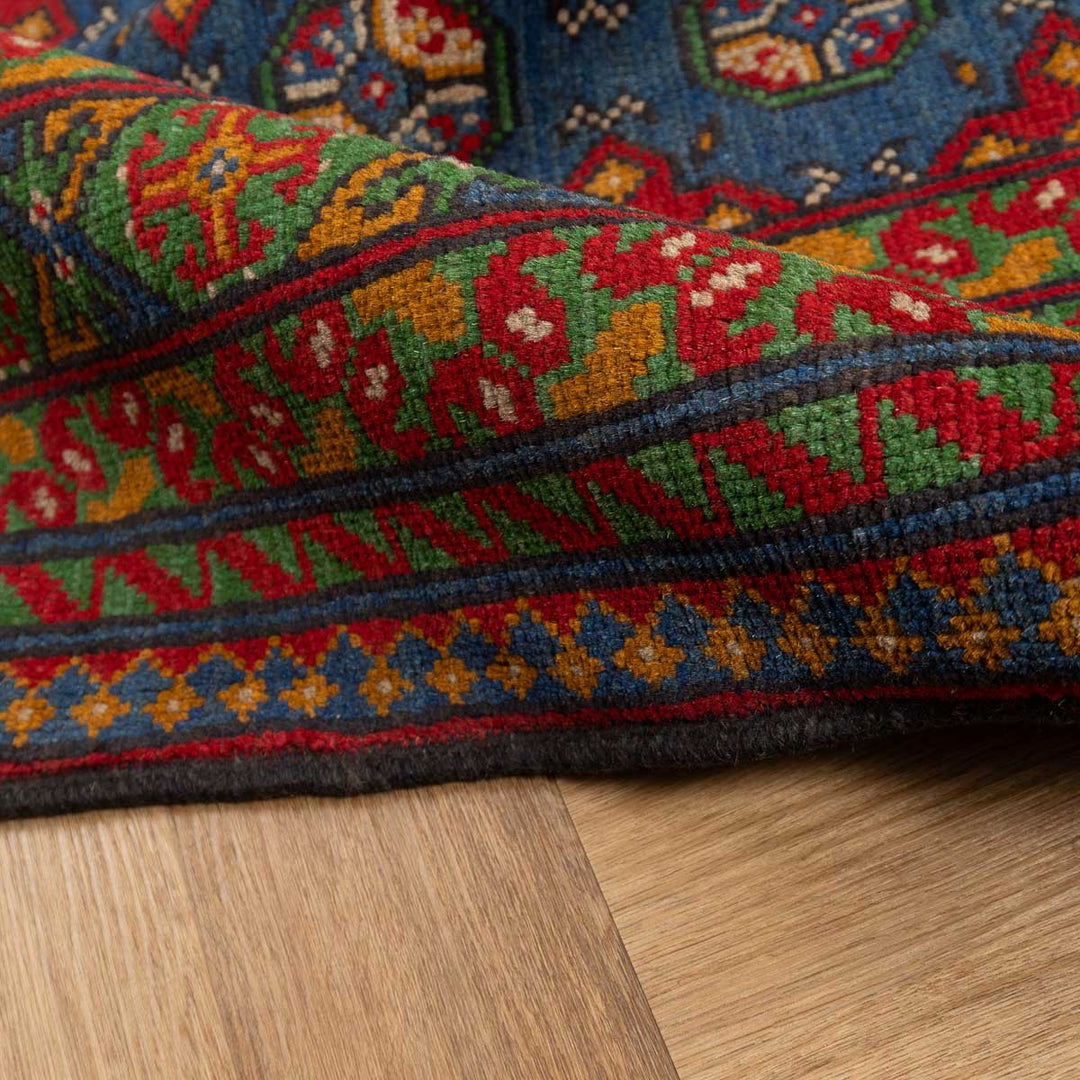 שטיח  אפגני בוכרה 00 כחול 203*160  | Bokhara Rug