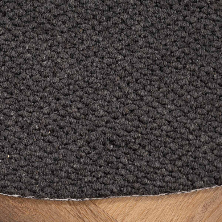 שטיח סווינג 01 אפור כהה עגול | Swing