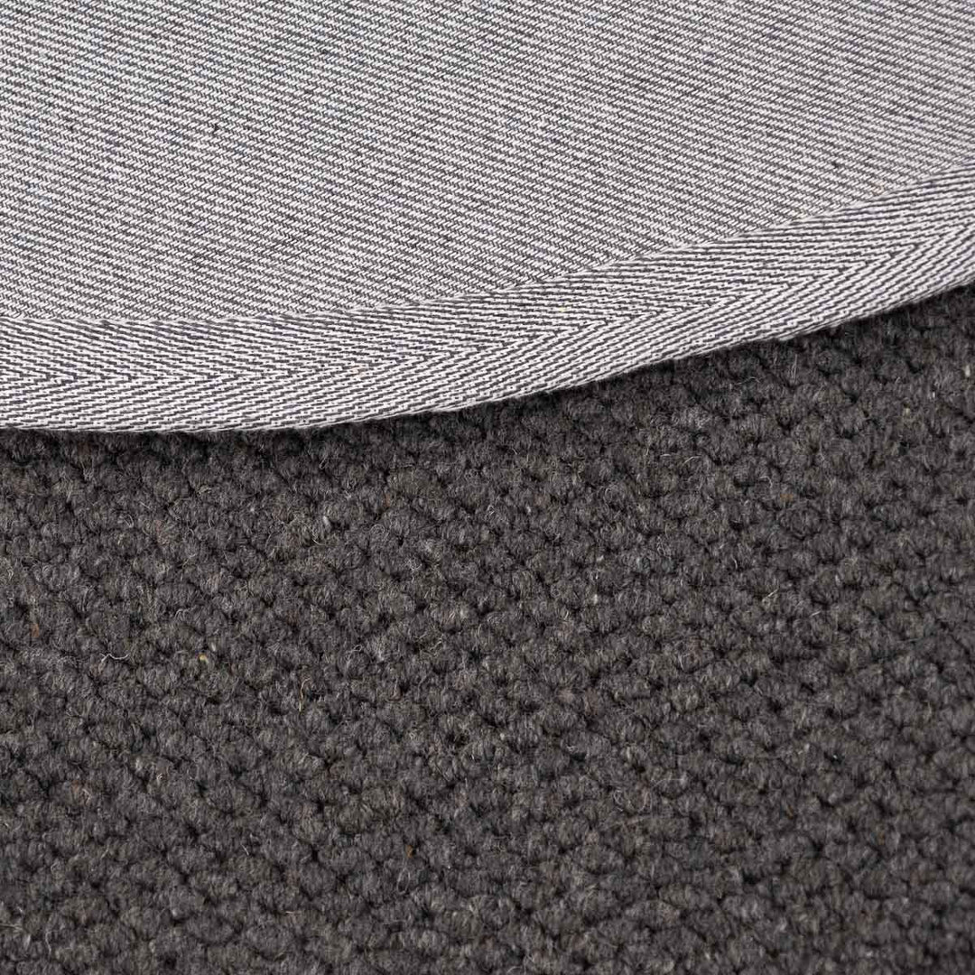 שטיח סווינג 01 אפור כהה עגול | Swing