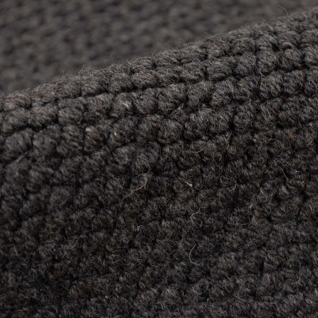 שטיח סווינג 01 אפור כהה עגול | Swing