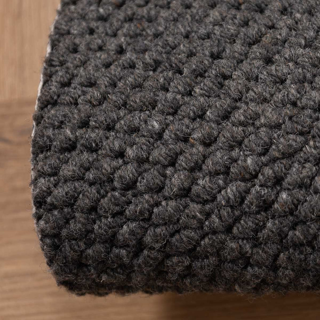 שטיח סווינג 01 אפור כהה עגול | Swing