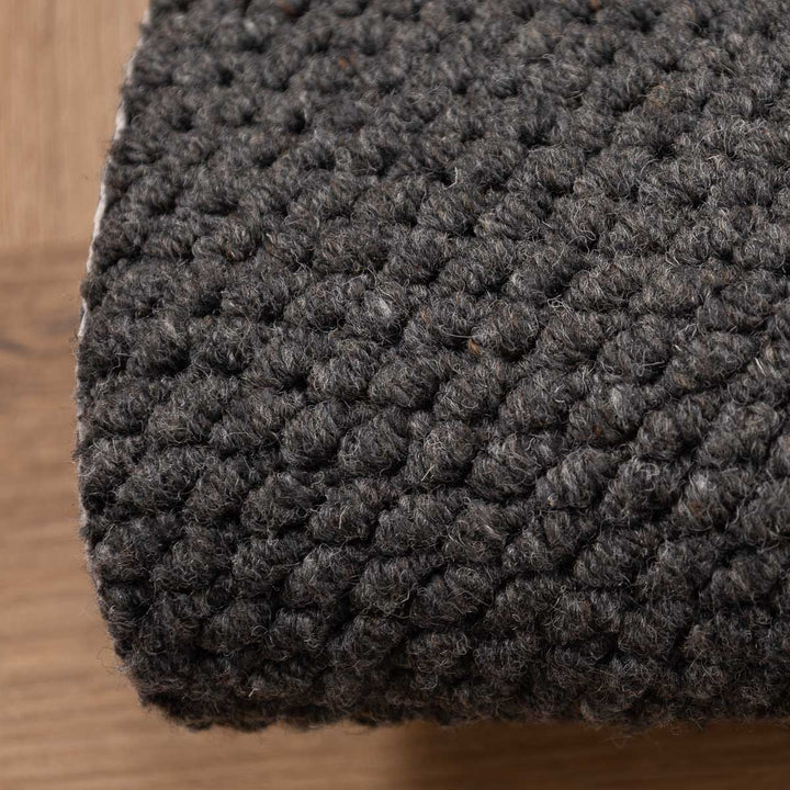 שטיח סווינג 01 אפור כהה עגול | Swing