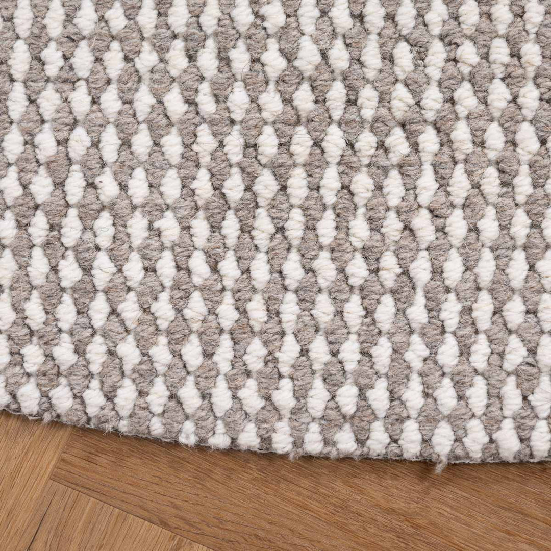 שטיח סווינג 01 אפור\קרם עגול | Swing