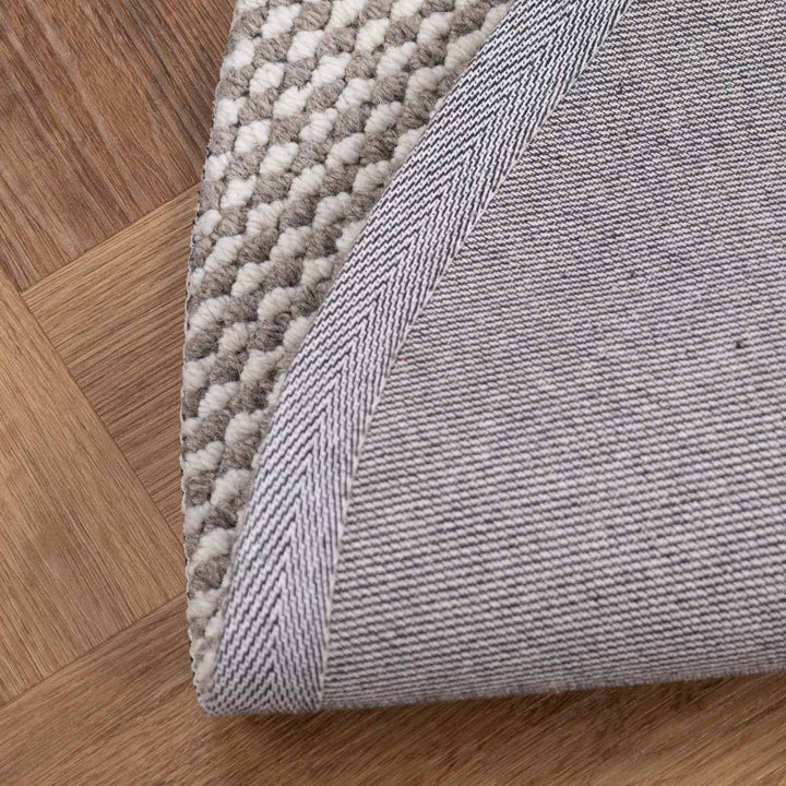 שטיח סווינג 01 אפור\קרם עגול | Swing