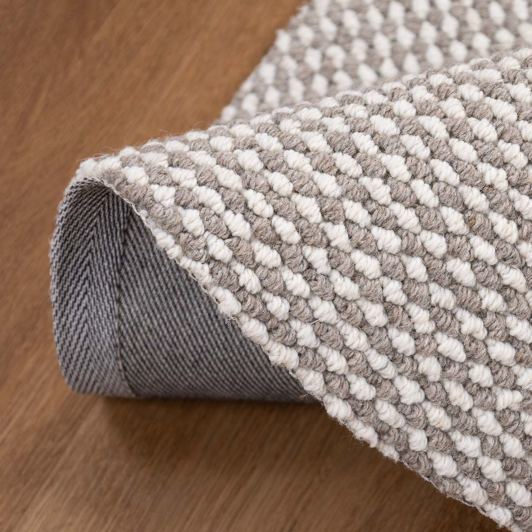 שטיח סווינג 01 אפור\קרם עגול | Swing