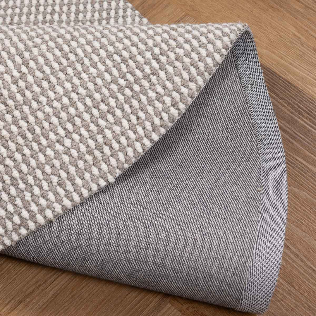 שטיח סווינג 01 אפור\קרם עגול | Swing