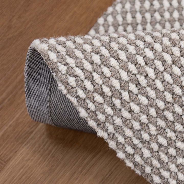 שטיח סווינג 01 אפור\קרם עגול | Swing