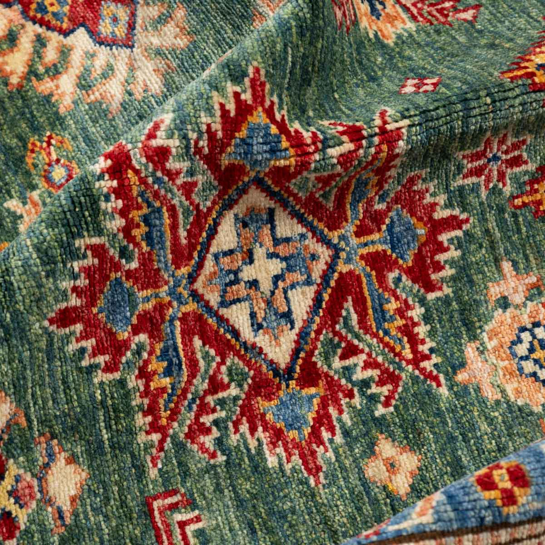 שטיח סופר קזאק 00 ירוק 310*203 | Super Kazak